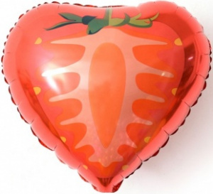 картинка FL 18 Сердце, Клубника, Красный от магазина Шар-Хан