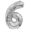 FL 14 Цифра "6" серебро в упаковке