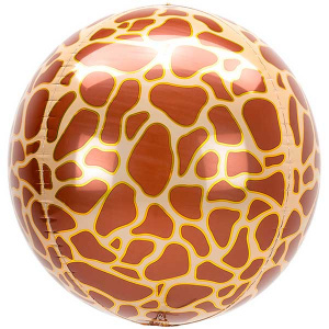 картинка AN 16 3D Сфера, Жираф принт от магазина Шар-Хан