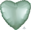 AN 18 Сердце Сатин Зеленый