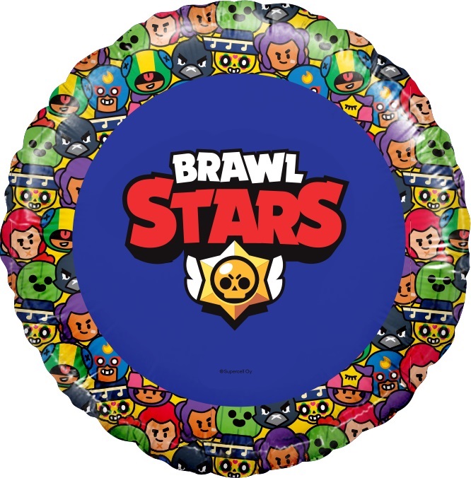Ag 18 Круг, Brawl Stars, Звездные бойцы, дизайн №3, Синий