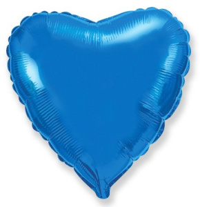 картинка FM 32 Сердце Синий от магазина Шар-Хан