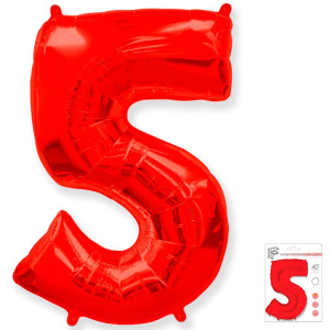 FM 40 Цифра "5" красный в упаковке