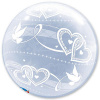 Q 20 BUBBLE DECO Сердца и голуби