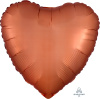 AN 18 Сердце Сатин Оранжевый