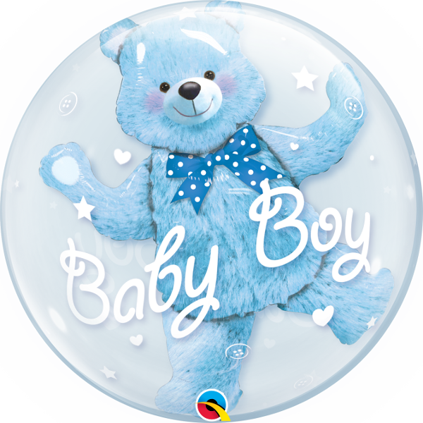 Q 24 BUBBLE ИНСАЙДЕР Мишка голубой в упаковке