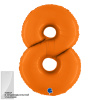 GR 40 Цифра 8 Оранжевый сатин в упаковке