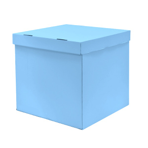 Коробка для воздушных шаров, Голубая, 60*60*60 см, 1 шт.