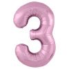 Ag 40 Цифра "3" Фламинго Slim в упаковке
