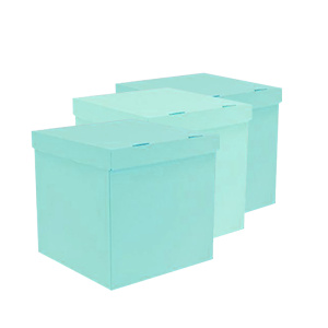 Коробка для воздушных шаров, Бирюзовый, 60*60*60 см, 1 шт.