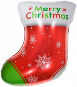 FL 24 Фигура, Новогодний носок для подарков, Красный