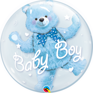 Q 24 BUBBLE ИНСАЙДЕР Мишка голубой в упаковке