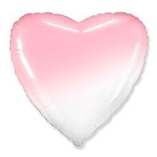 FM 18 Сердце Бело-розовый градиент
