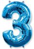 FM 40 Цифра "3" синий