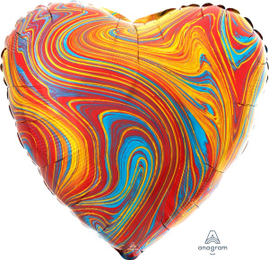 картинка AN 18 Сердце Мрамор Colorful от магазина Шар-Хан