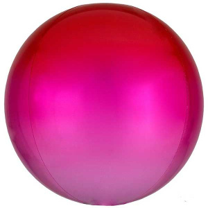 AN 16 3D Сфера, Омбре Розово-красный
