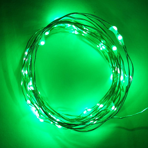картинка Светодиодная нить Зеленого свечения, 3м, 30 Led от магазина Шар-Хан