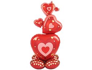 картинка AN ХФ 55 Фигура Сердца красные от магазина Шар-Хан
