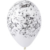 GM 14" Мрамор Белый Черный, White/Marble, Пастель, 1 шт.