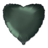 FM 18 Сердце Сатин Темно Зеленый  