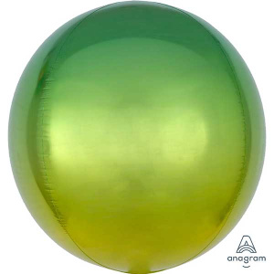 AN 16 3D Сфера, Омбре Желто-зеленый