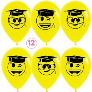 S 12 Выпускник, Emoji, Желтый (020), пастель, 5 ст, 50 шт.
