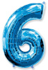 FM 40 Цифра "6" синий