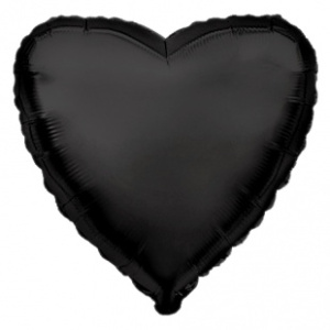 картинка FM 18 Сердце Черный от магазина Шар-Хан