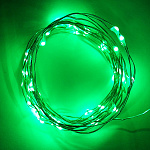 Светодиодная нить Зеленого свечения, 3м, 30 Led