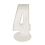 Каркас для аэромозайки Цифра "4"