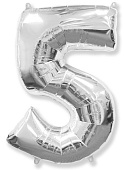 FM 40 Цифра "5" серебро