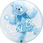Q 24 BUBBLE ИНСАЙДЕР Мишка голубой в упаковке